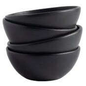 Wholesale - 4 PC BLK SALAD BOWLS C/P 6, UPC: 041979207045